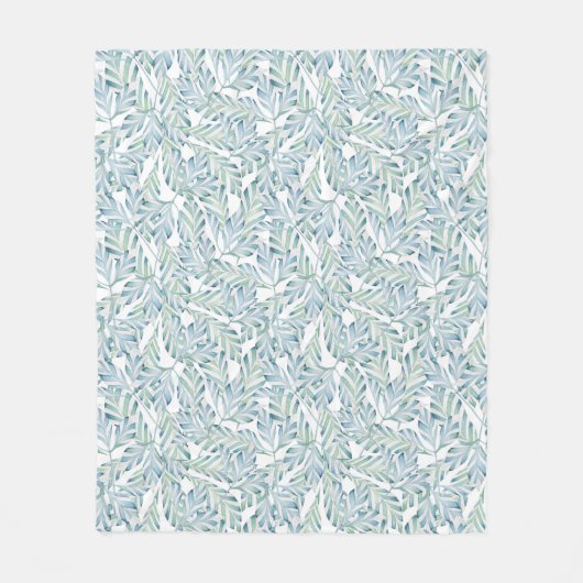 Decoratief gestript lederen patroon fleece deken (Voorkant)