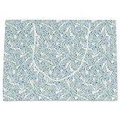 Decoratief gestript lederen patroon groot cadeauzakje (Voorkant)