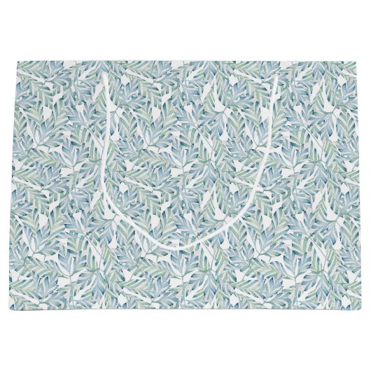 Decoratief gestript lederen patroon groot cadeauzakje (Voorkant)