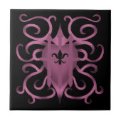 Decoratief gevangen hart tegeltje (Voorkant)