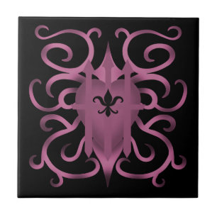 Decoratief gevangen hart tegeltje