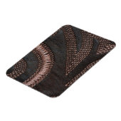 Decoratief gezaagd leder van bruin magneet (Linkerzijde)