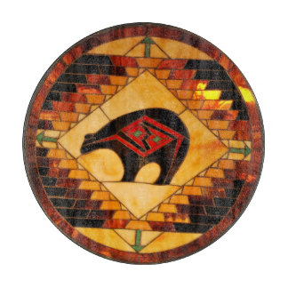 Decoratief glas snijpunt 12 inch snijplank