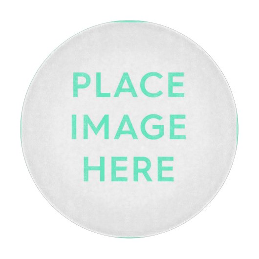 Decoratief glas snijpunt 12 inch snijplank (Voorkant)