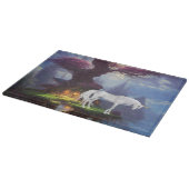 Decoratief glazen snijvlak 15 x 11 inch snijplank (Hoek)