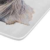 Decoratief glazen snijvlak 6"x7" snijplank (Hoek)