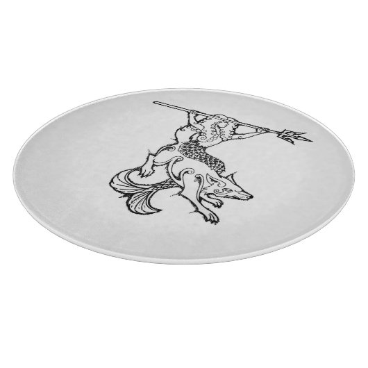 Decoratief glazen snijvlak snijplank (Hoek)