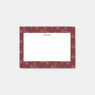 Decoratief Golden Snowflakes kerst Post-it® Notes