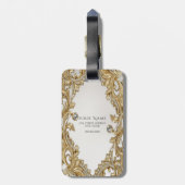 Decoratief gouden Bagagelabel (Achterkant verticaal)