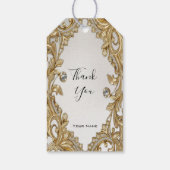 Decoratief gouden cadeau Label Cadeaulabel (Achterkant)