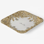 Decoratief gouden papier Bord (Gebogen)