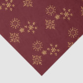Decoratief Gouden Snowflakes kerstpatroon Tissuepapier (Detail)