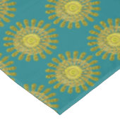 Decoratief gouden zonnesymbool tafelkleed (Gekanteld)