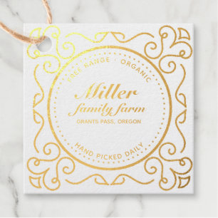 Decoratief -grenskartonnen folie label