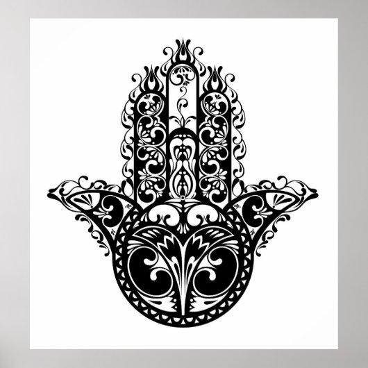 Decoratief Hamsa Design 2 Poster (Voorkant)