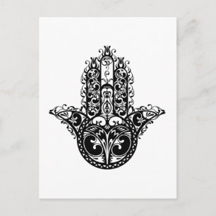 Decoratief Hamsa-ontwerp Briefkaart