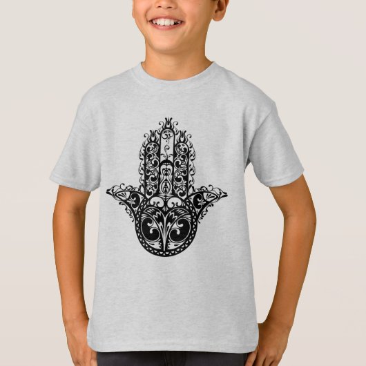 Decoratief Hamsa-ontwerp T-shirt (Voorkant)