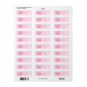 Decoratief hart gepersonaliseerd label (Full Sheet)