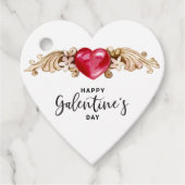 Decoratief Hart | Valentijnsdag Bedankjes Labels (Voorkant)