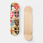 Decoratief heraldry patroon skateboard (Voorkant)