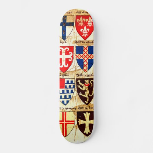 Decoratief heraldry patroon skateboard (Voorkant)