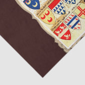 Decoratief heraldry patroon tissuepapier (Detail)