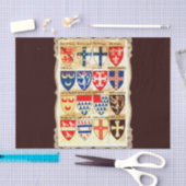 Decoratief heraldry patroon tissuepapier (Craft)