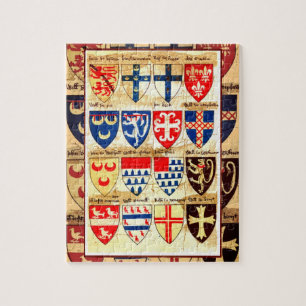 Decoratief Heraldry Pattern Jigzaag Puzzle Legpuzzel