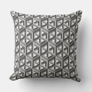 Decoratief hexagons-mozaïekpatroon #9 kussen