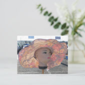 Decoratief hoofd briefkaart (Staand voorkant)