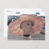 Decoratief hoofd briefkaart (Voorkant / Achterkant)