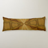 Decoratief houten patroon lichaamskussen (Voorkant)