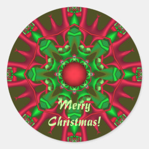 Decoratief Kerst sticker met tekst