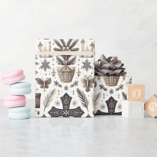 Decoratief kerstdecor Oranament Cadeaupapier (Baby Shower)