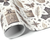 Decoratief kerstdecor Oranament Cadeaupapier (Rol Hoek)