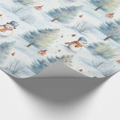 Decoratief kerstdecor-oranje oranje omslagpen cadeaupapier (Hoek)