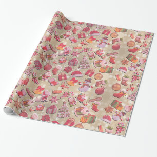 Decoratief kerstdecor ornament verpakkings papier
