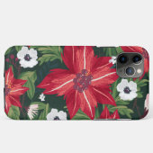Decoratief kerstfeest Poinsettia Case-Mate iPhone Case (Achterkant (horizontaal))
