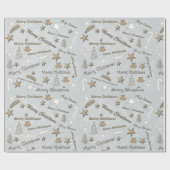 Decoratief kerstfeestfeest cadeaupapier (Vlak)