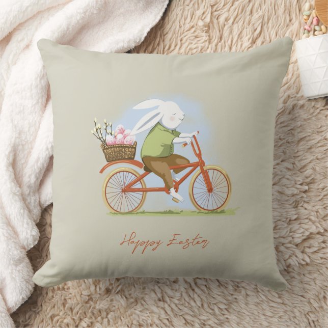 Decoratief kussen "Happy Easter" . (Deken)