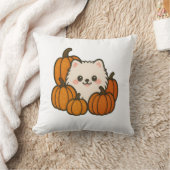 Decoratief Kussen – Schattige Pompoen Pomeranian (Deken)