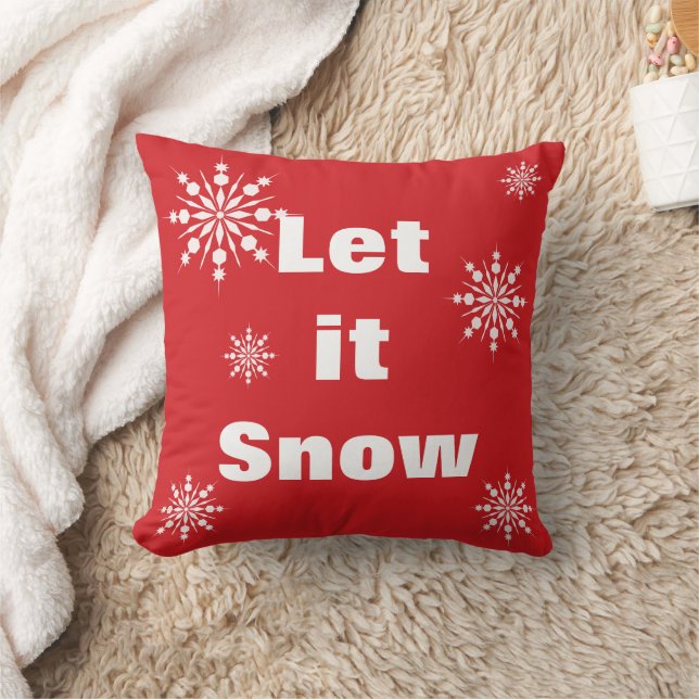 Decoratief laat het sneeuwkristal snowflake kerst kussen (Deken)