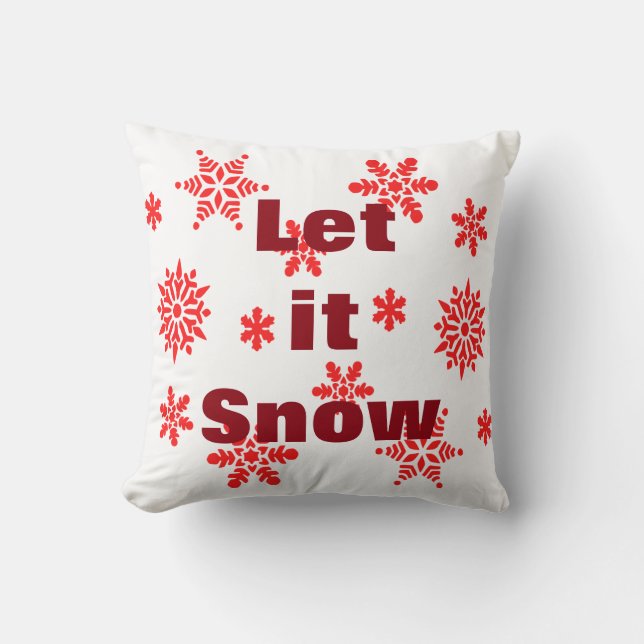 Decoratief laat het sneeuwkristal snowflake kerst kussen (Voorkant)