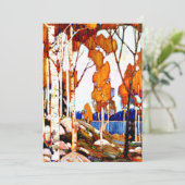 Decoratief landschap door Tom Thomson Kaart (Staand voorkant)