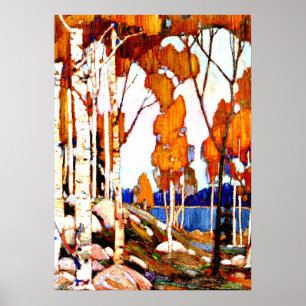 Decoratief landschap door Tom Thomson Poster