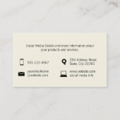 Decoratief Lijst / Argyle Visitekaartje (Achterkant)