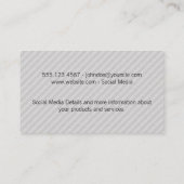 Decoratief Lijst/linnen lijnen Visitekaartje (Achterkant)