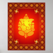 Decoratief Lord Ganesha Poster (Voorkant)