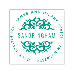  decoratief Mandala stijl retour adres Zelfinktende Stempel