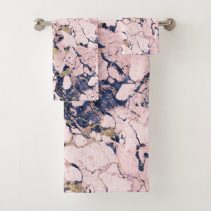 Decoratief marmer op bad handdoek